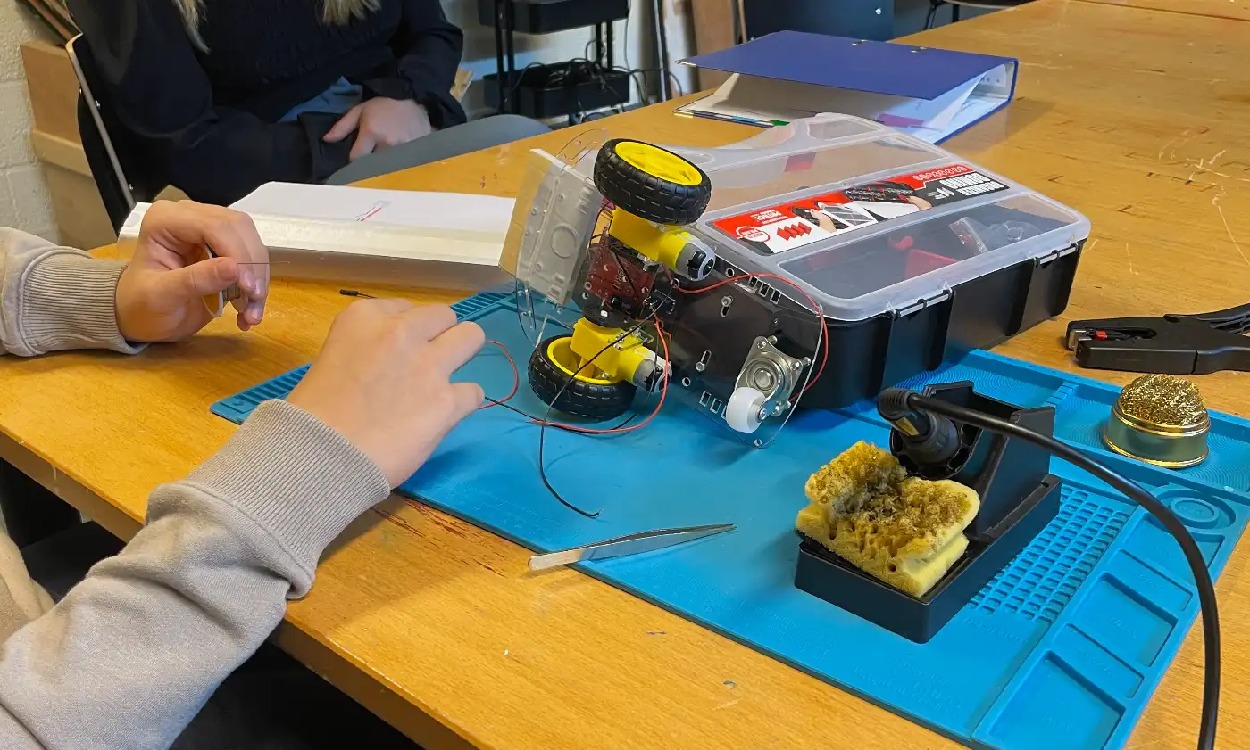Soldering the motors