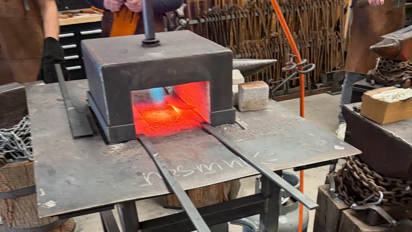 Steel in the kiln